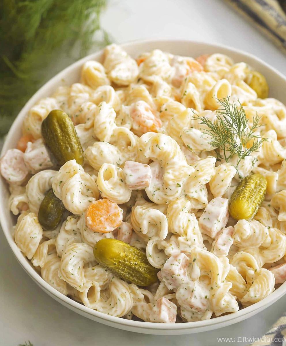 Dill Pickle Pasta Salad Recipe