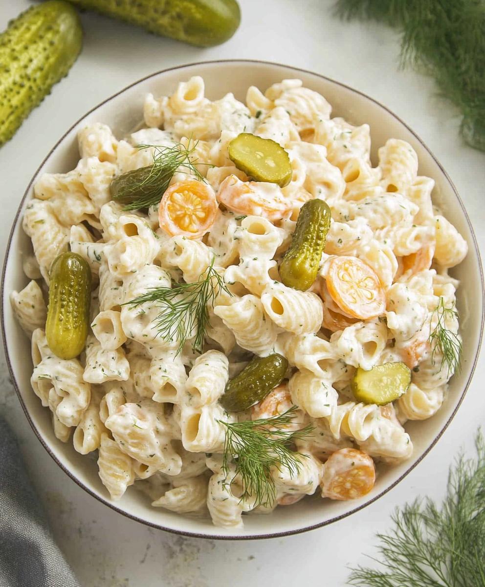 Dill Pickle Pasta Salad Recipe