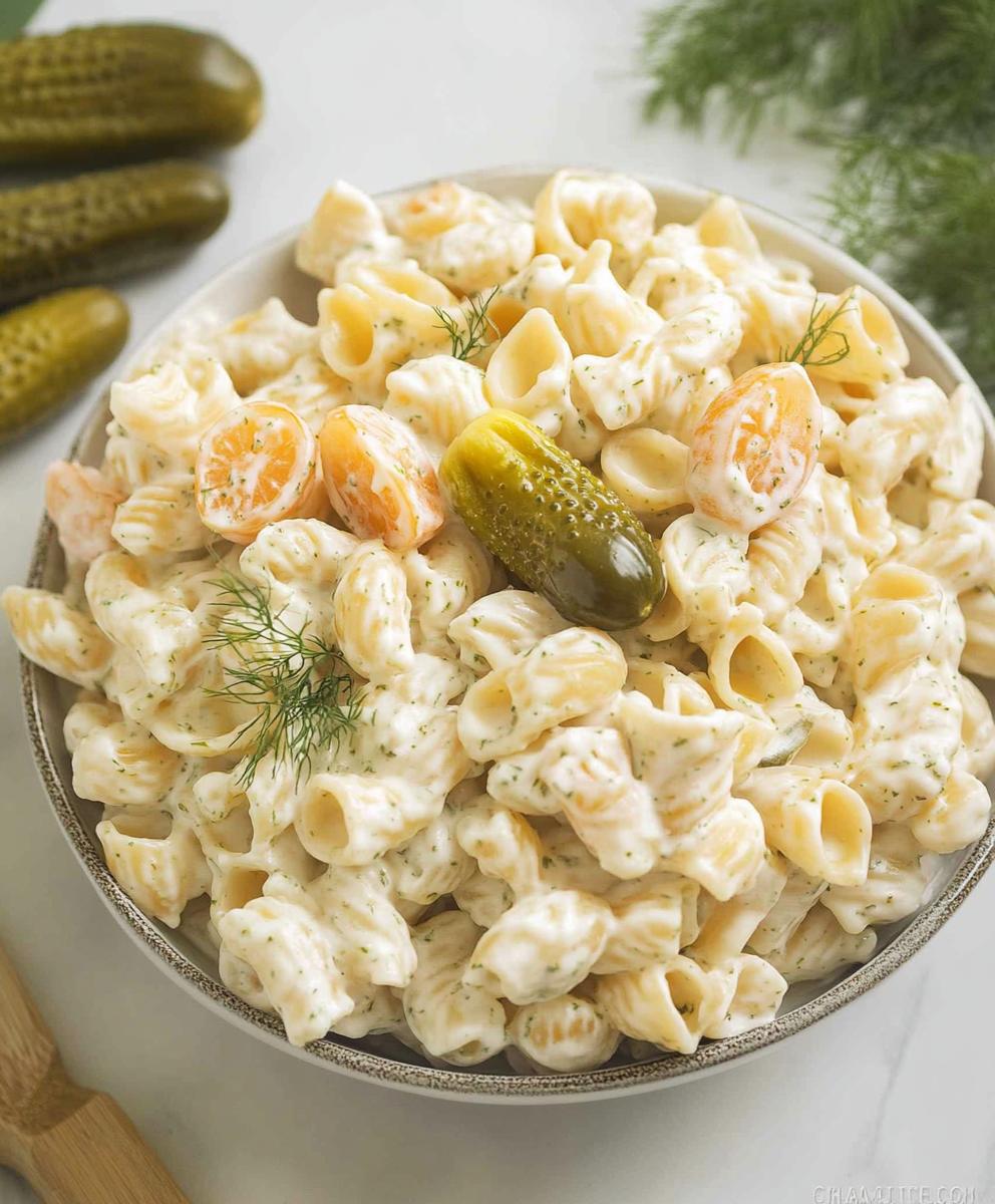 Dill Pickle Pasta Salad Recipe