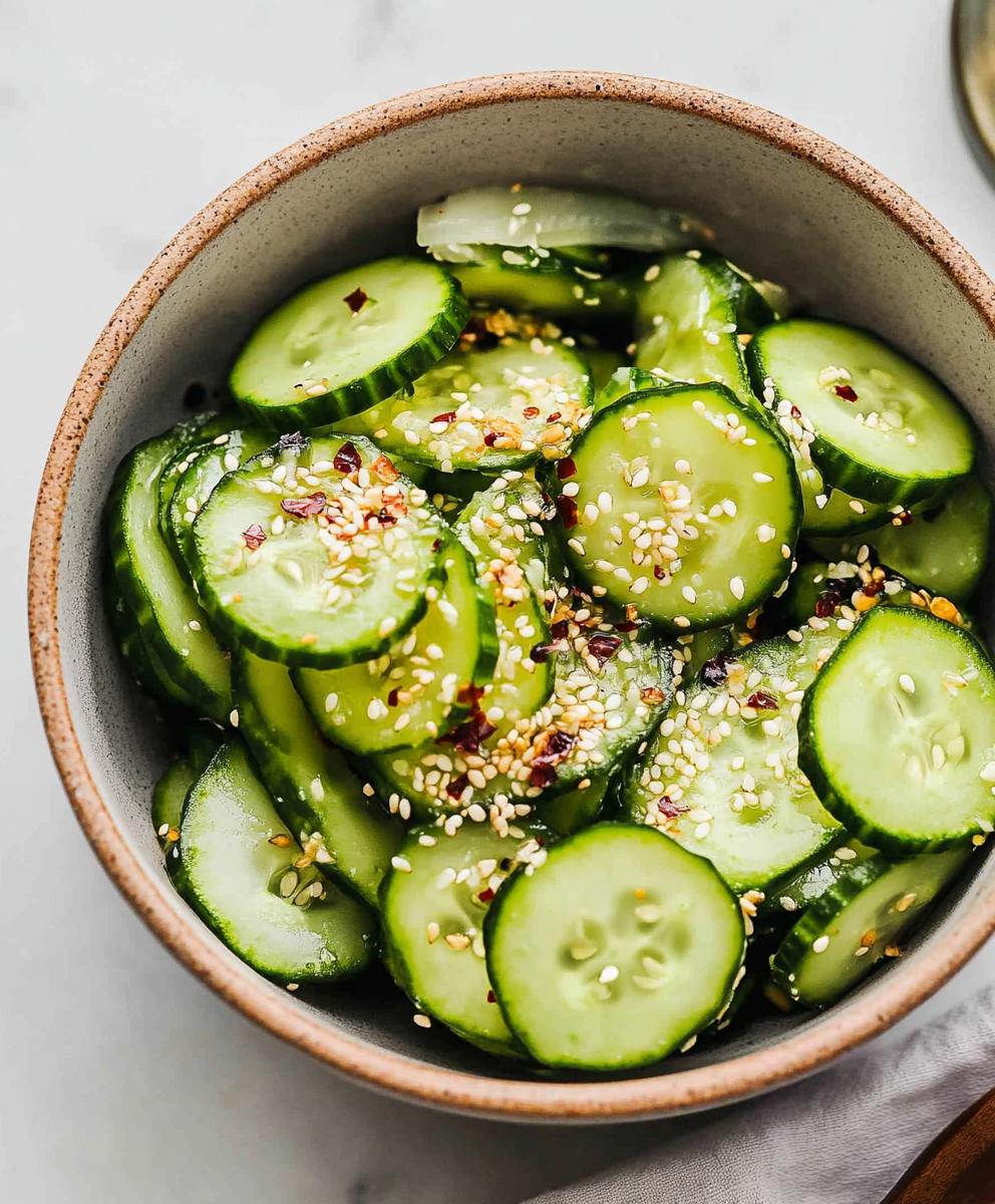 Easy Asian Cucumber Salad Recipe