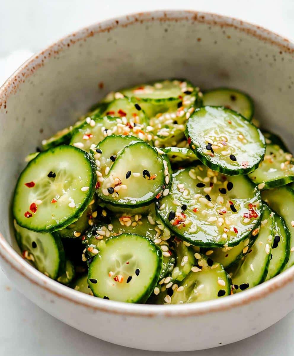 Easy Asian Cucumber Salad Recipe
