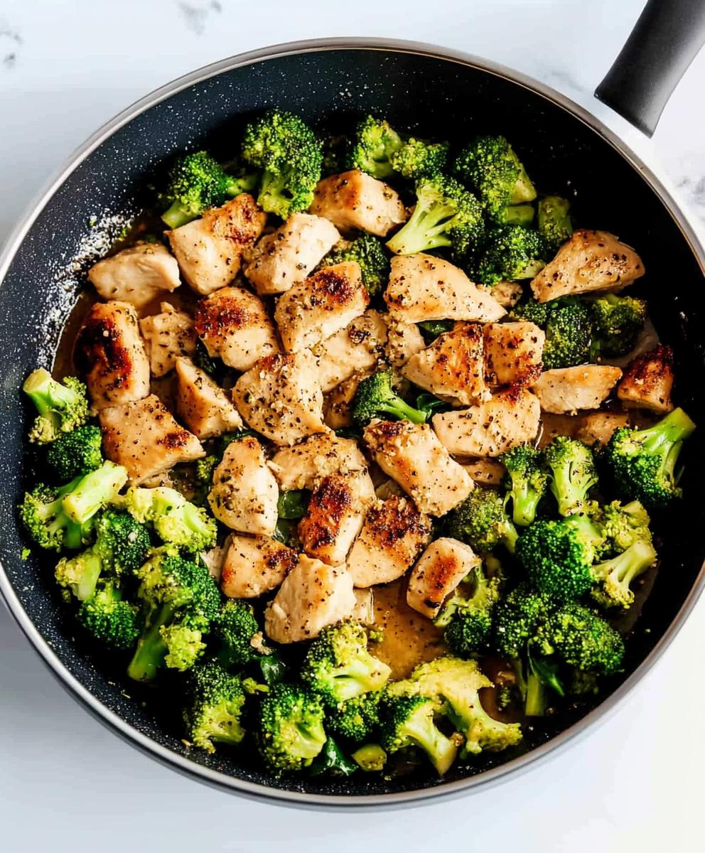 Garlic Chicken With Broccoli And Spinach Recipe