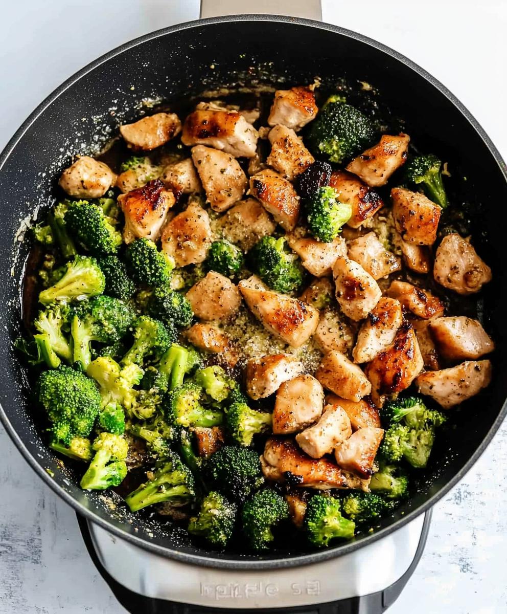Garlic Chicken With Broccoli And Spinach Recipe