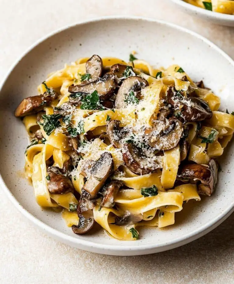 Garlic Mushroom Pasta Recipe