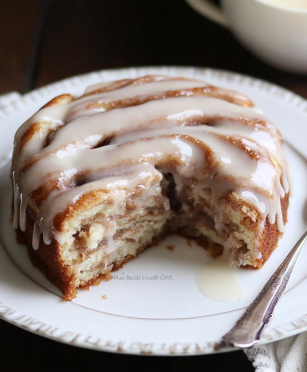 Gooey Cinnamon Roll Cake Recipe