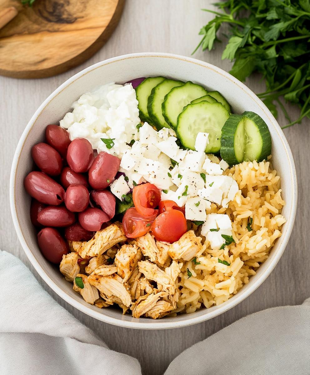 Greek Chicken Bowls Recipe