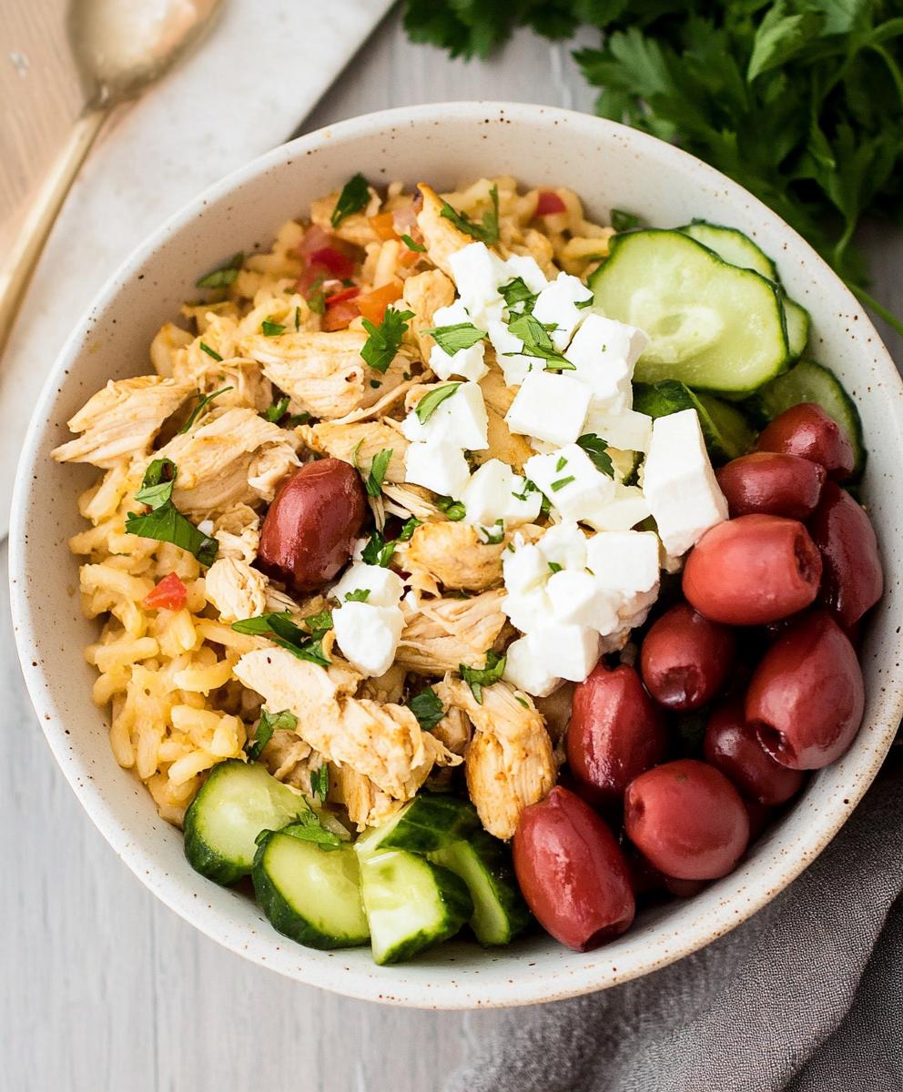 Greek Chicken Bowls Recipe