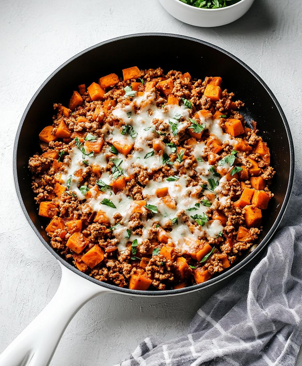 Ground Turkey Sweet Potato Skillet Recipe