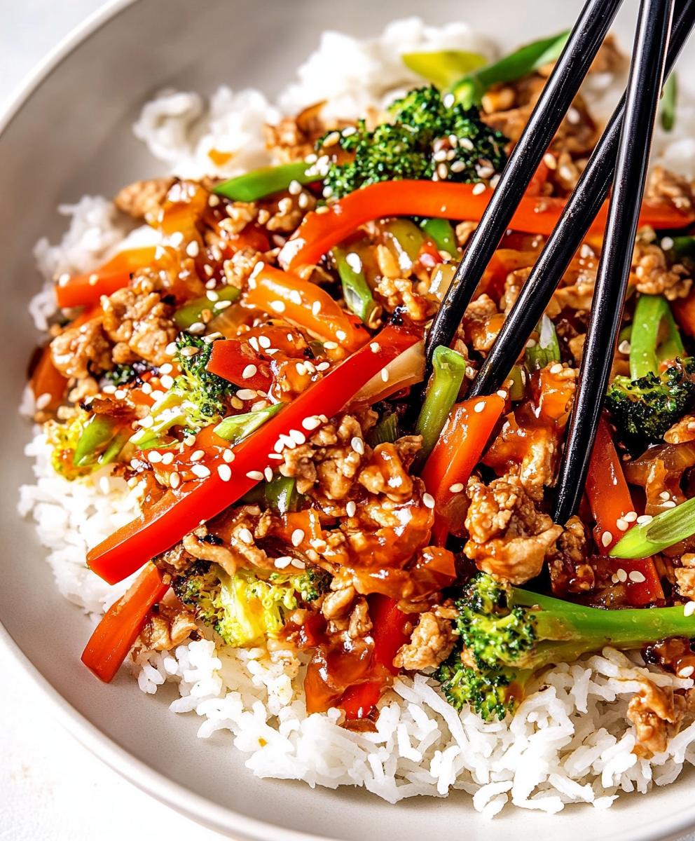 Ground Turkey Teriyaki Stir Fry Recipe