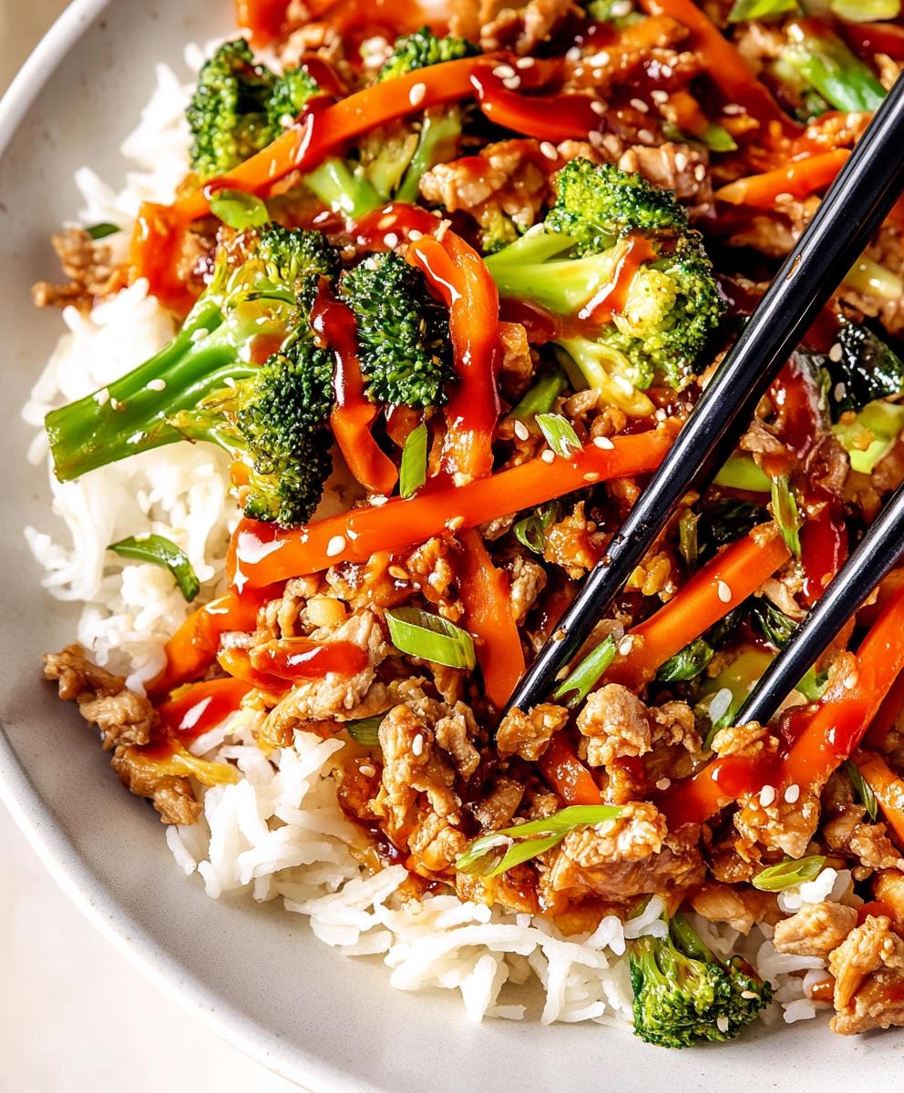 Ground Turkey Teriyaki Stir Fry Recipe