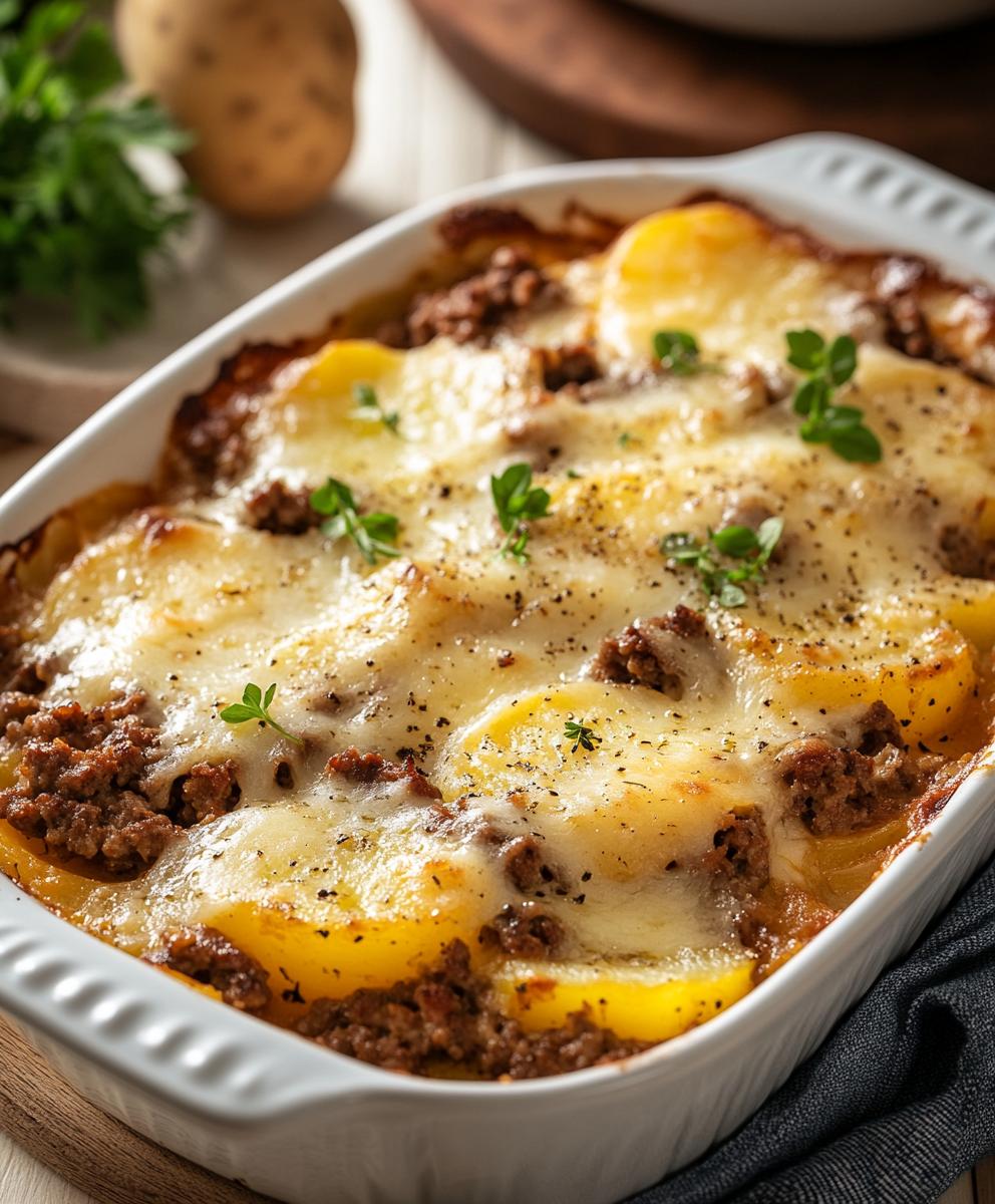 Hamburger Potato Casserole Recipe