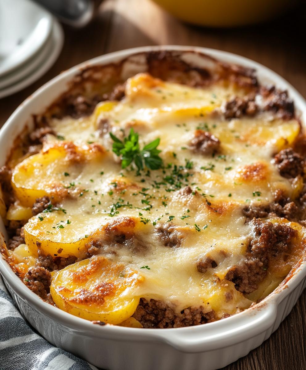 Hamburger Potato Casserole Recipe