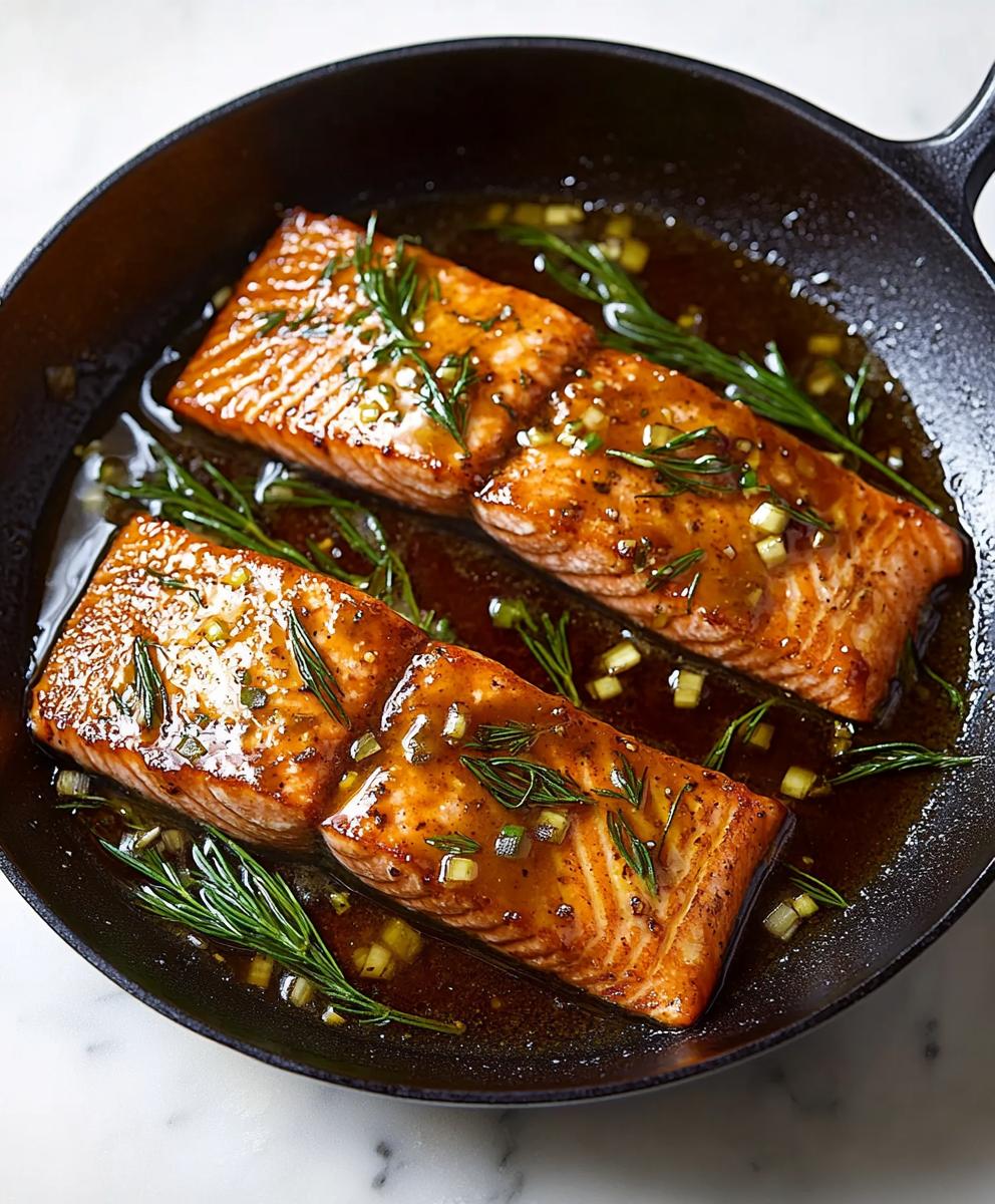 Honey-garlic Glazed Salmon Recipe