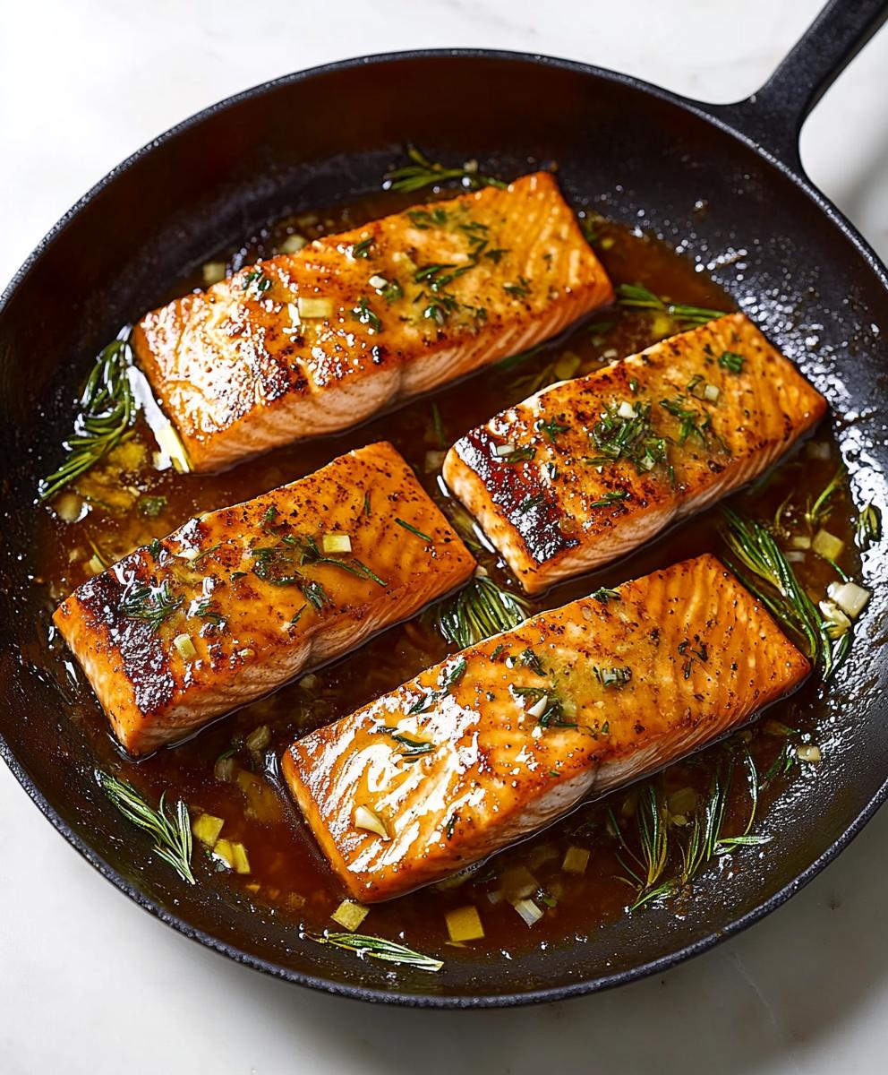 Honey-garlic Glazed Salmon Recipe