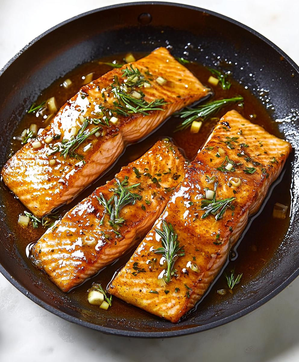 Honey-garlic Glazed Salmon Recipe