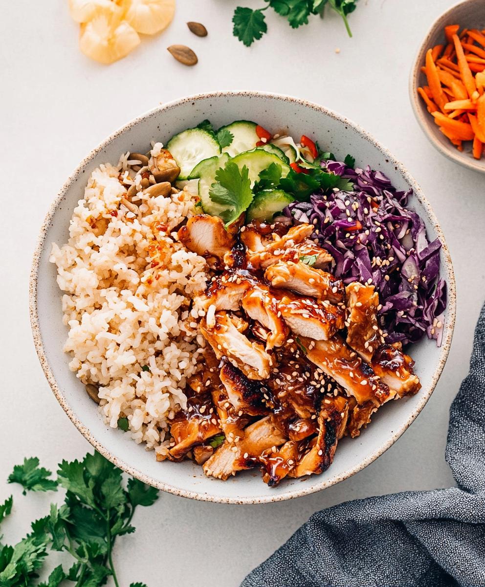 Hot Honey Chicken Bowls Recipe