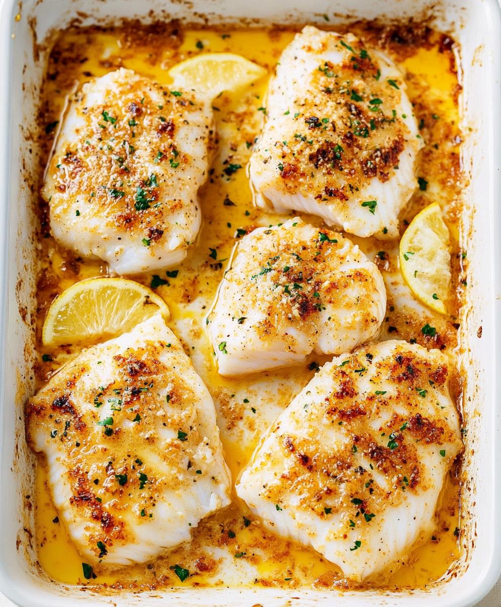 Lemon Butter Baked Cod Recipe