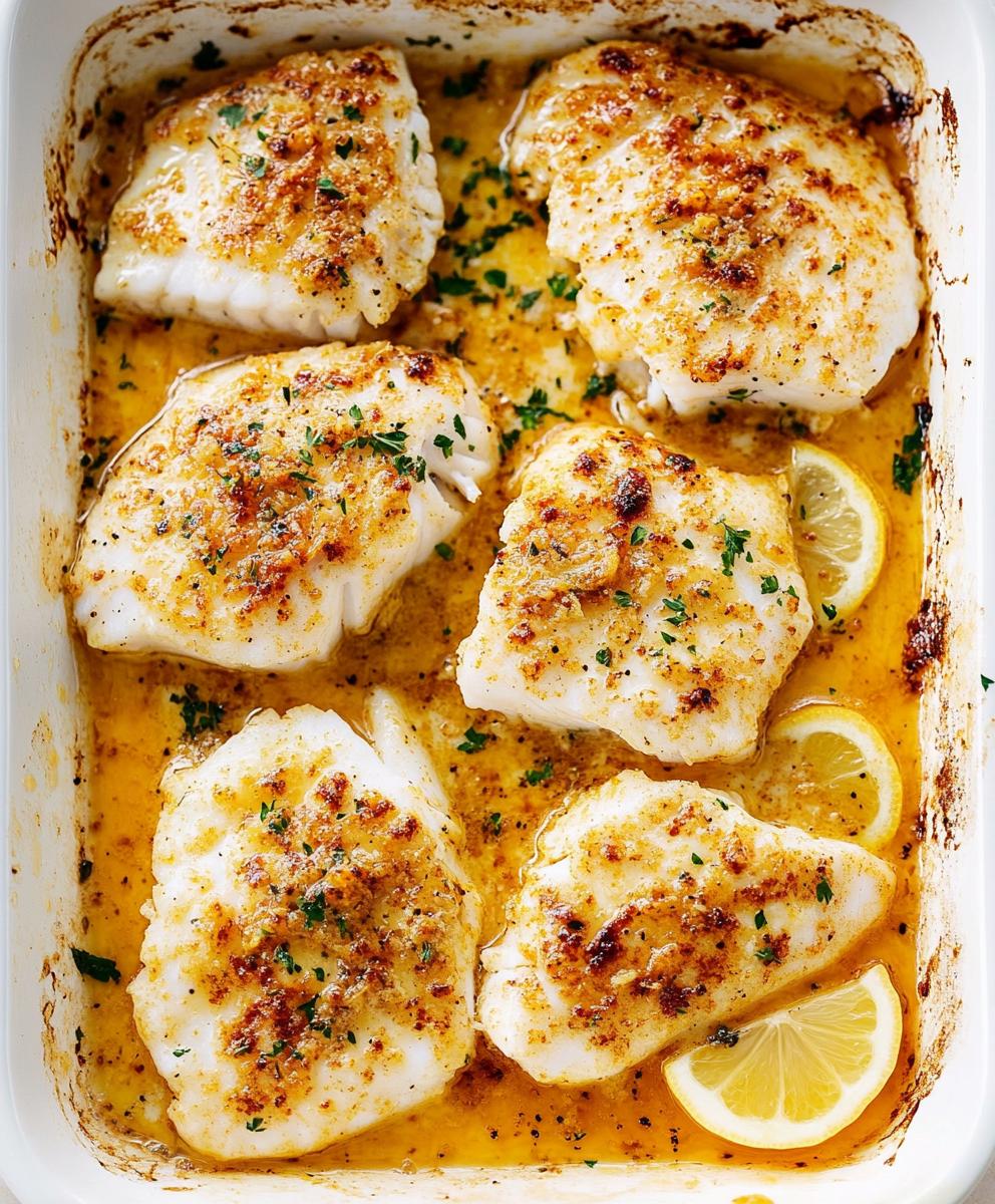Lemon Butter Baked Cod Recipe