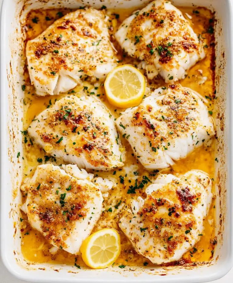 Lemon Butter Baked Cod Recipe