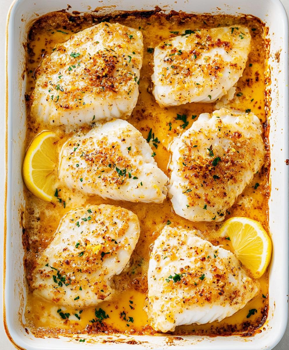 Lemon Butter Baked Cod Recipe