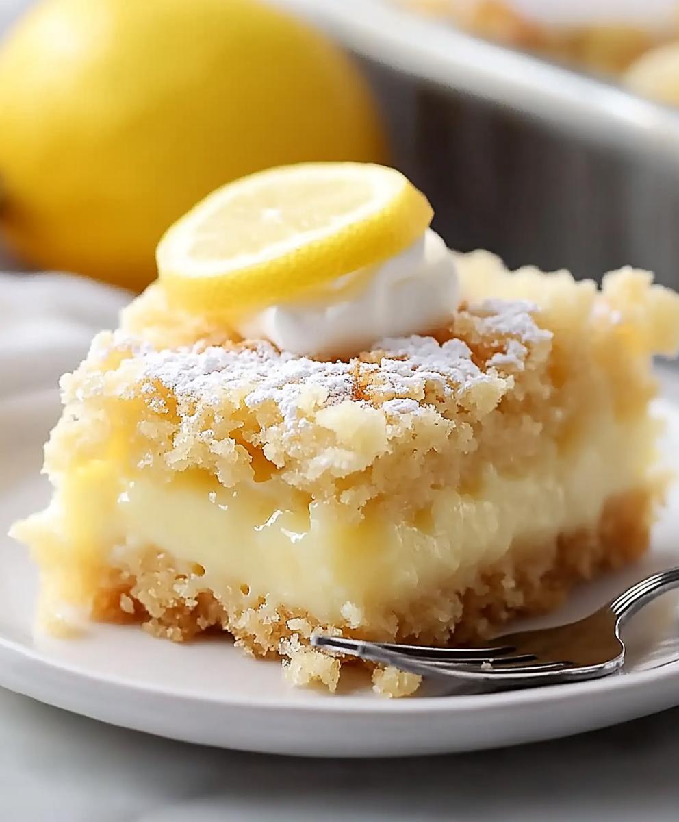 Lemon Cream Cheese Dump Cake Recipe