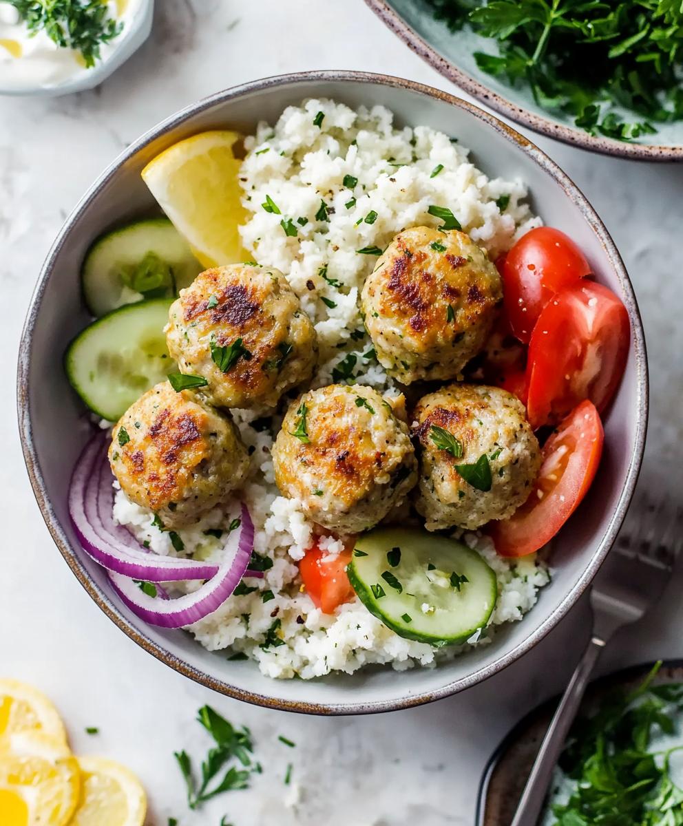 Mediterranean Chicken Meatballs Recipe