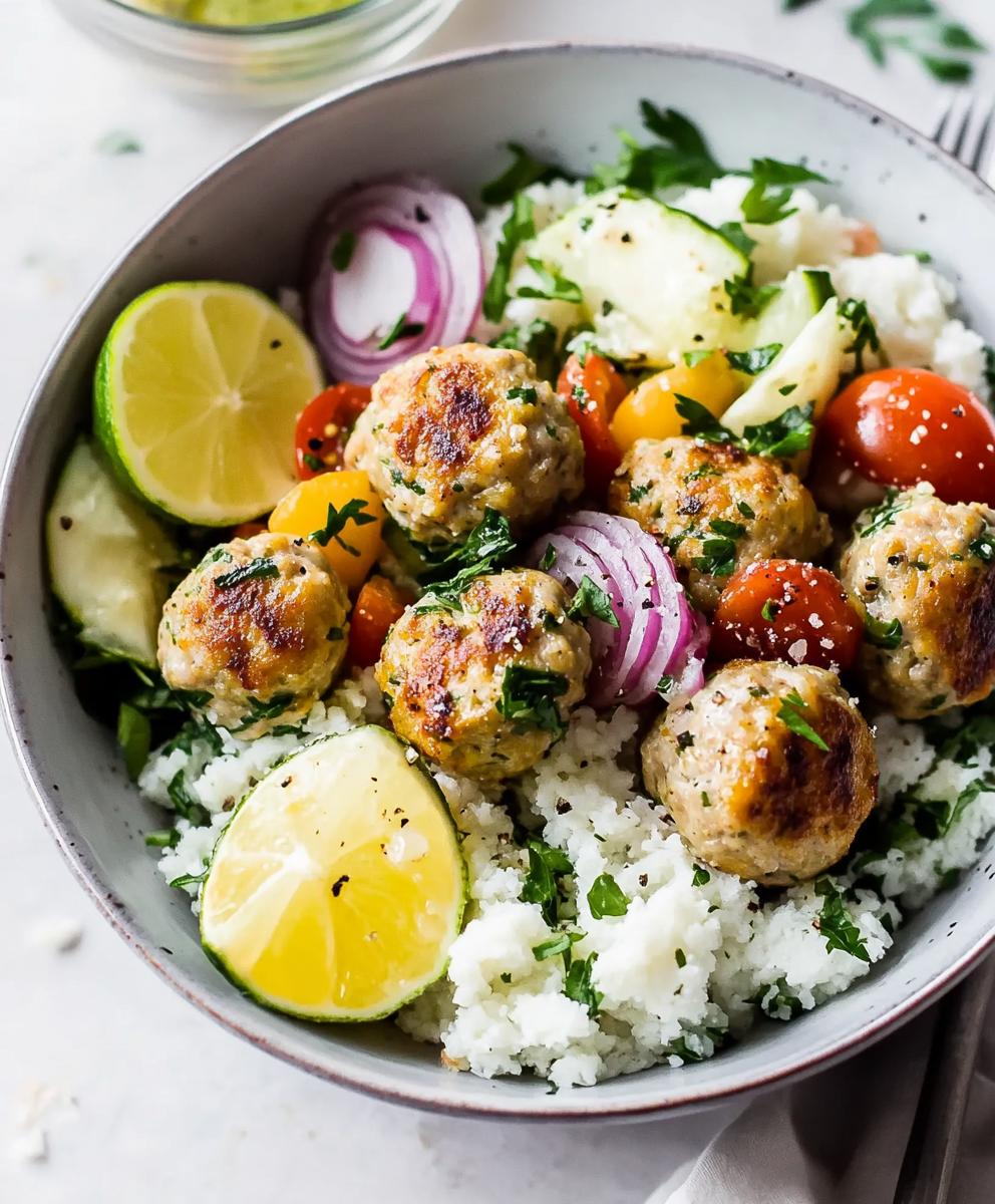 Mediterranean Chicken Meatballs Recipe