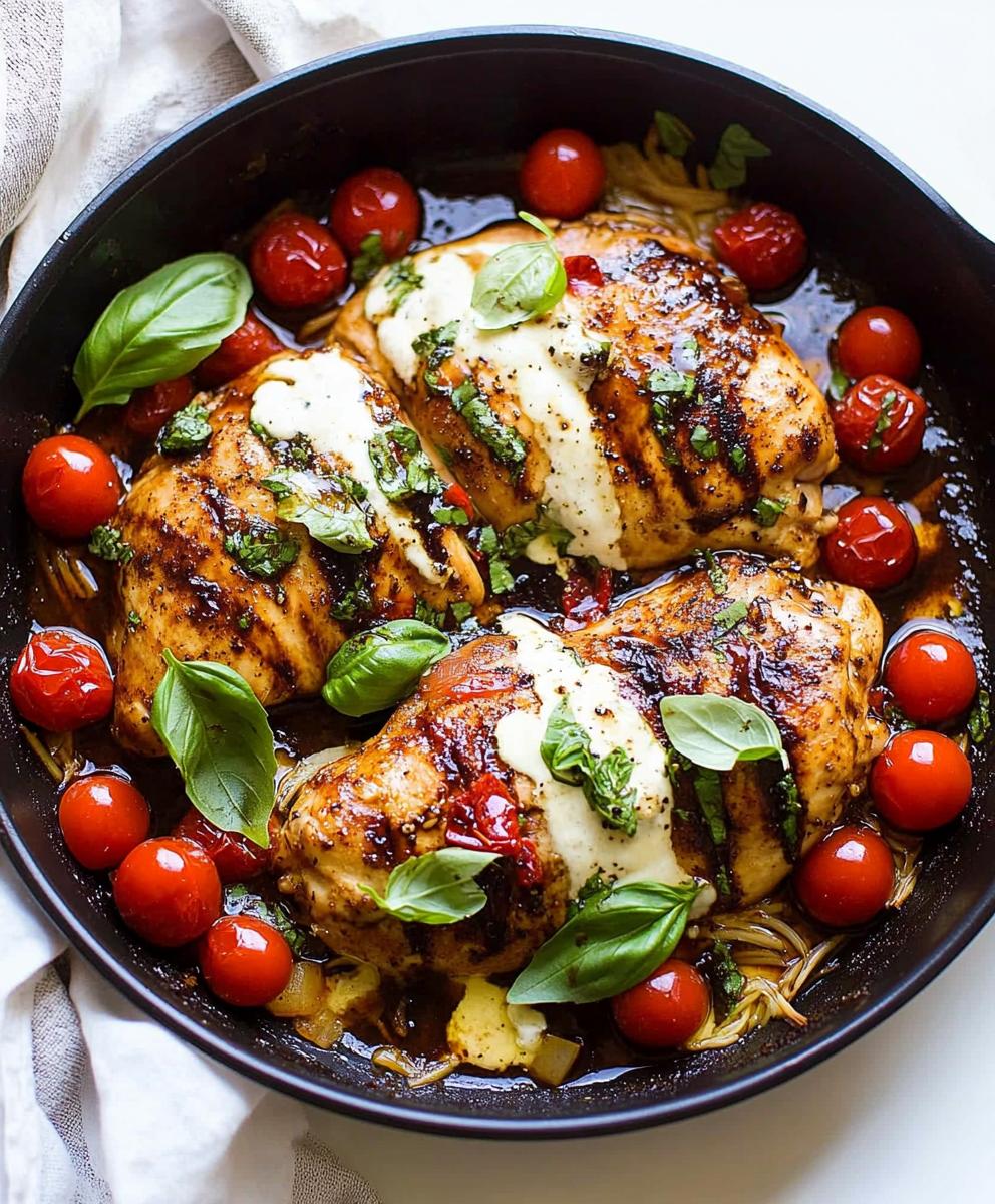One Pan Balsamic Chicken Recipe