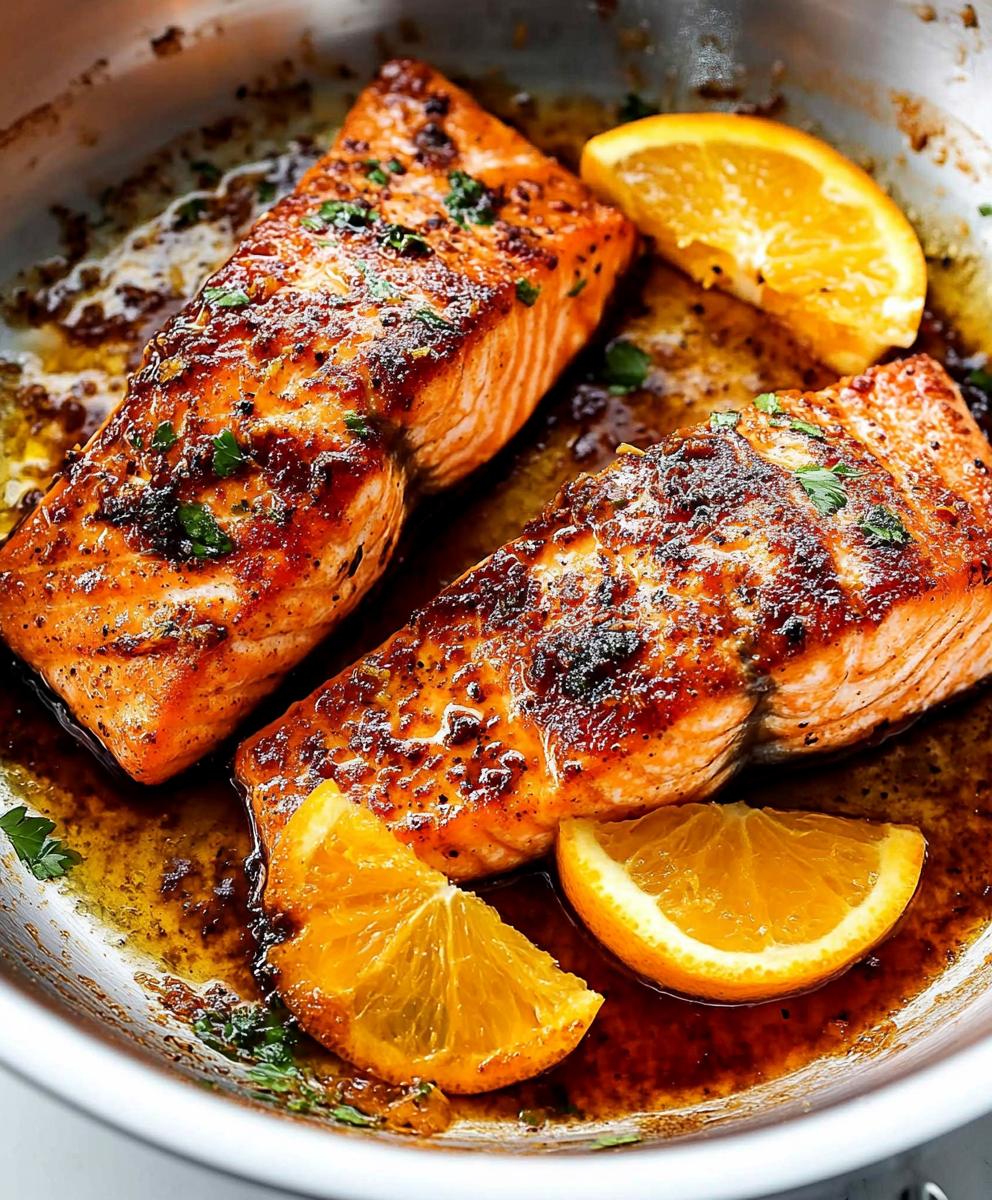 Pan Fried Orange Salmon Recipe