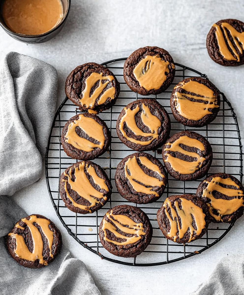 Peanut Butter Swirl Brownie Cookies Recipe
