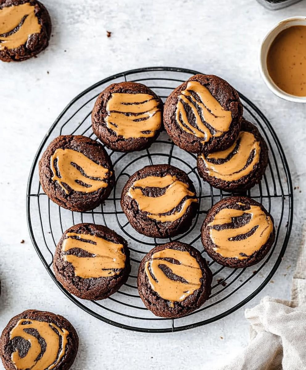 Peanut Butter Swirl Brownie Cookies Recipe