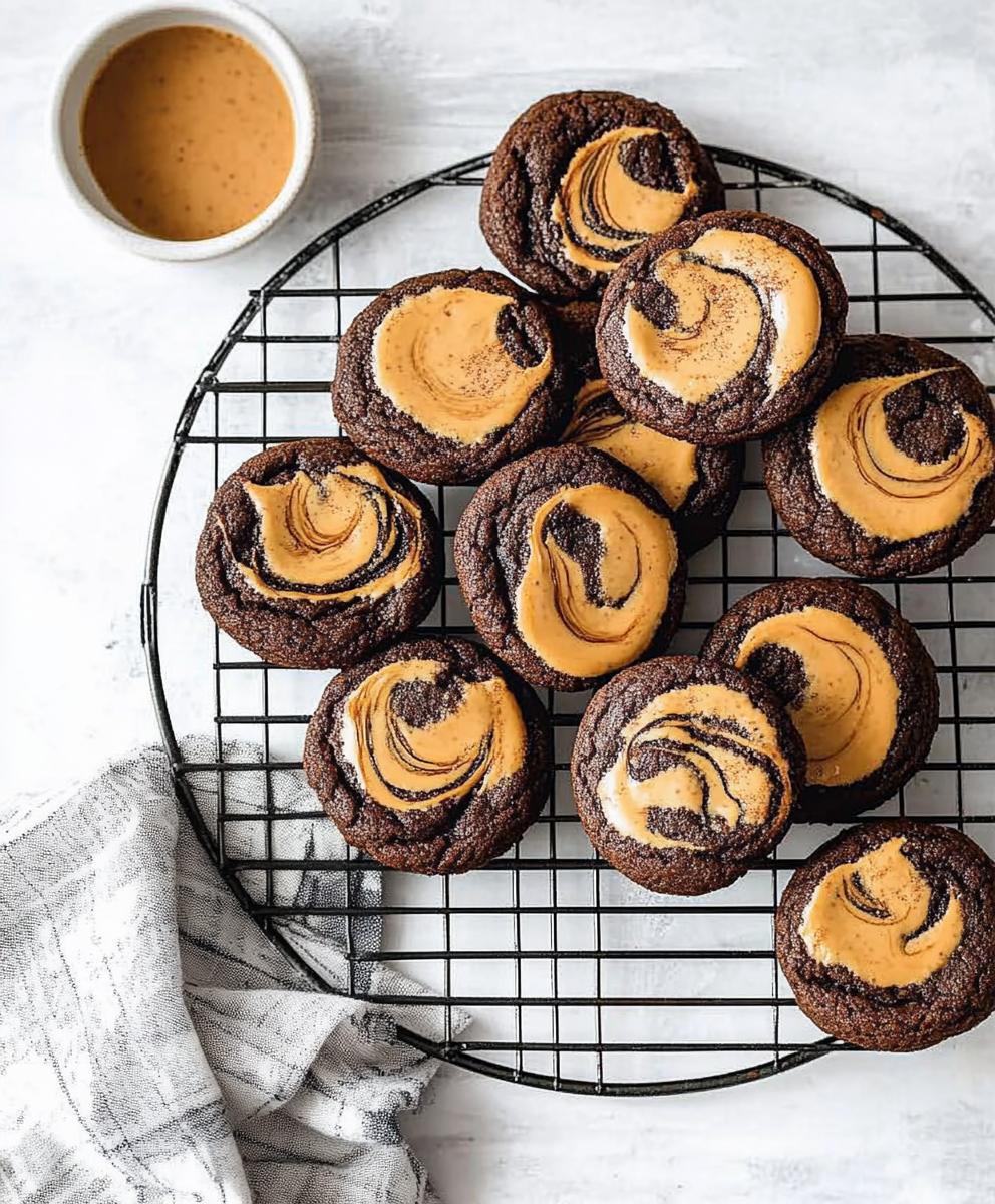 Peanut Butter Swirl Brownie Cookies Recipe