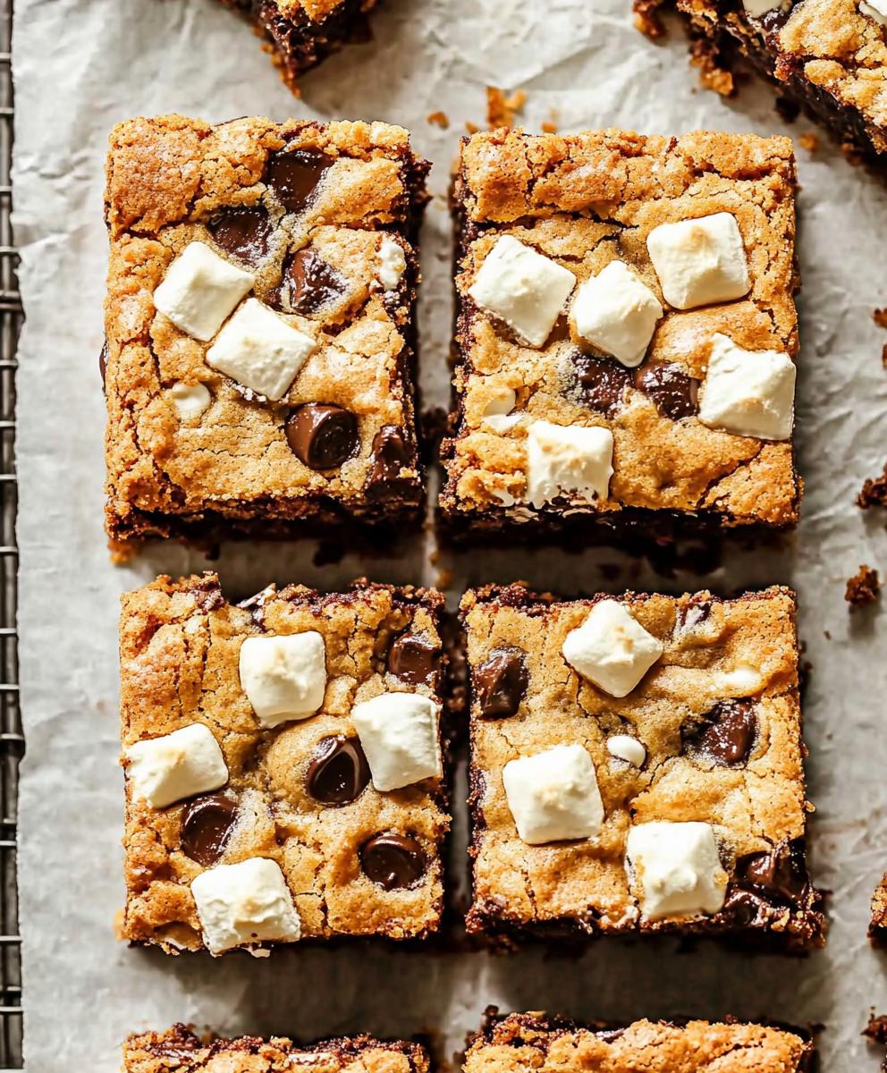 S’mores Cookie Bars Recipe