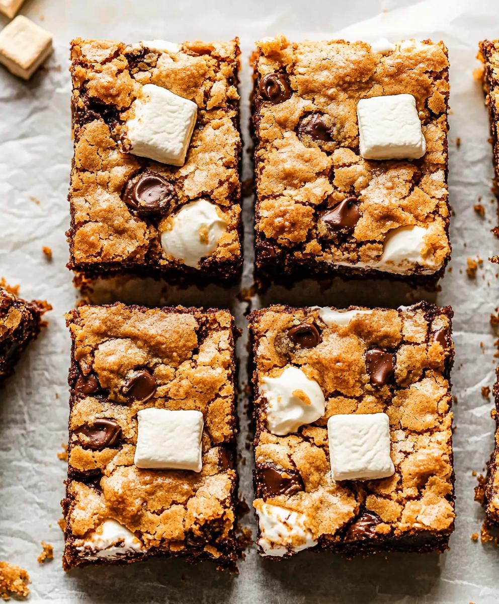 S’mores Cookie Bars Recipe