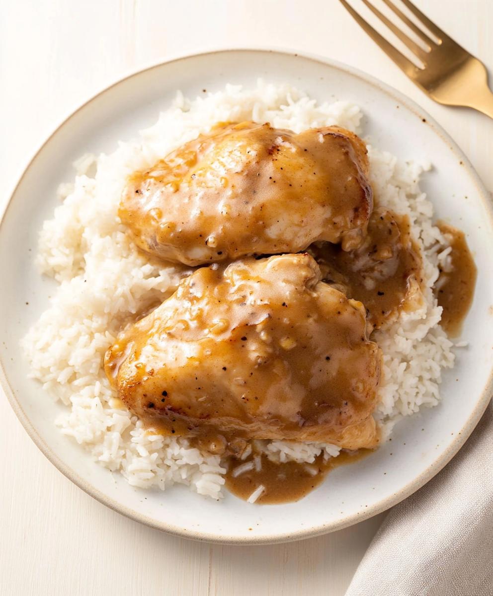 Smothered Chicken With Rice Recipe
