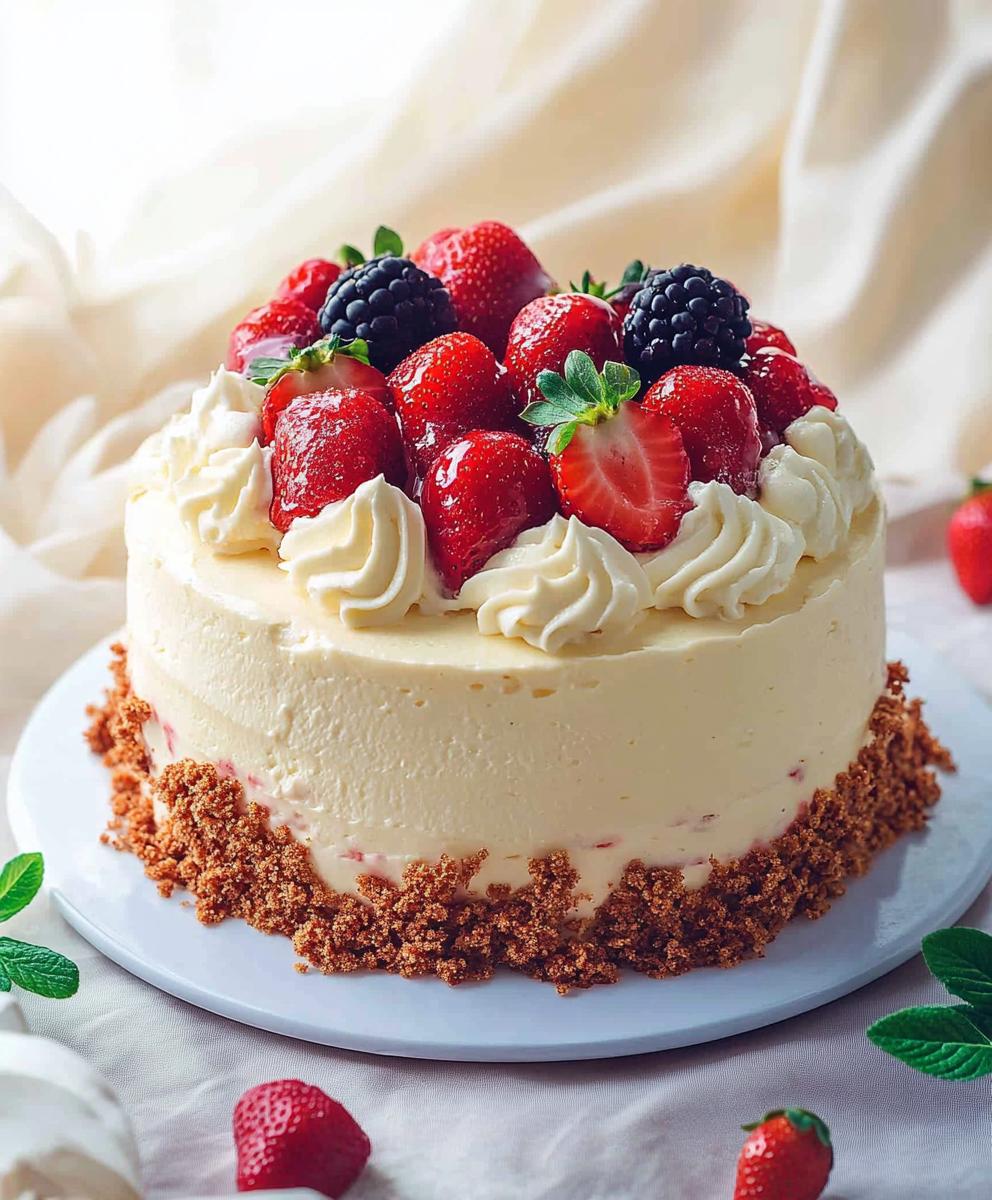 Strawberry Cheesecake Cake Recipe