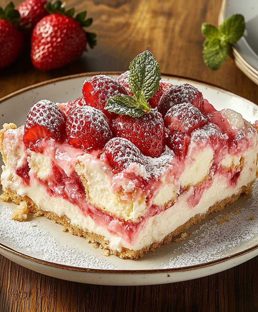 Strawberry Cheesecake Dump Cake Recipe