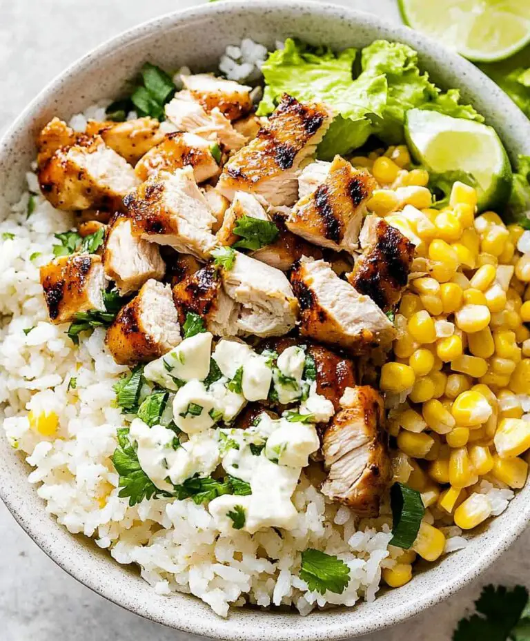 Street Corn Chicken Rice Bowl Recipe
