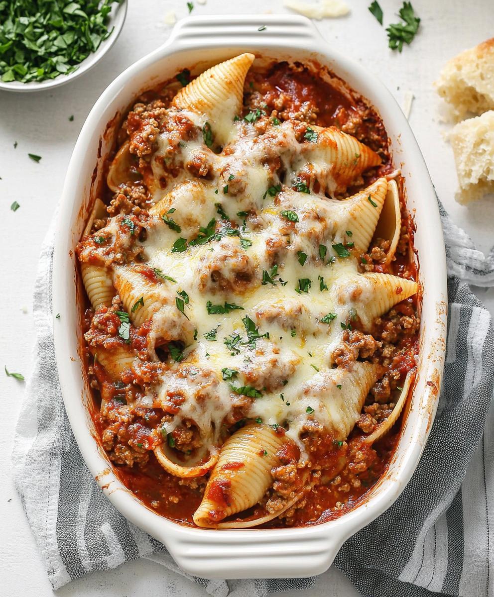 Stuffed Shells With Ground Beef Recipe