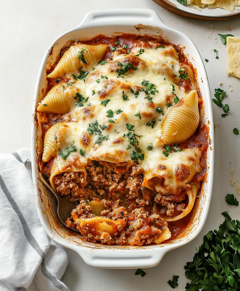 Stuffed Shells With Ground Beef Recipe