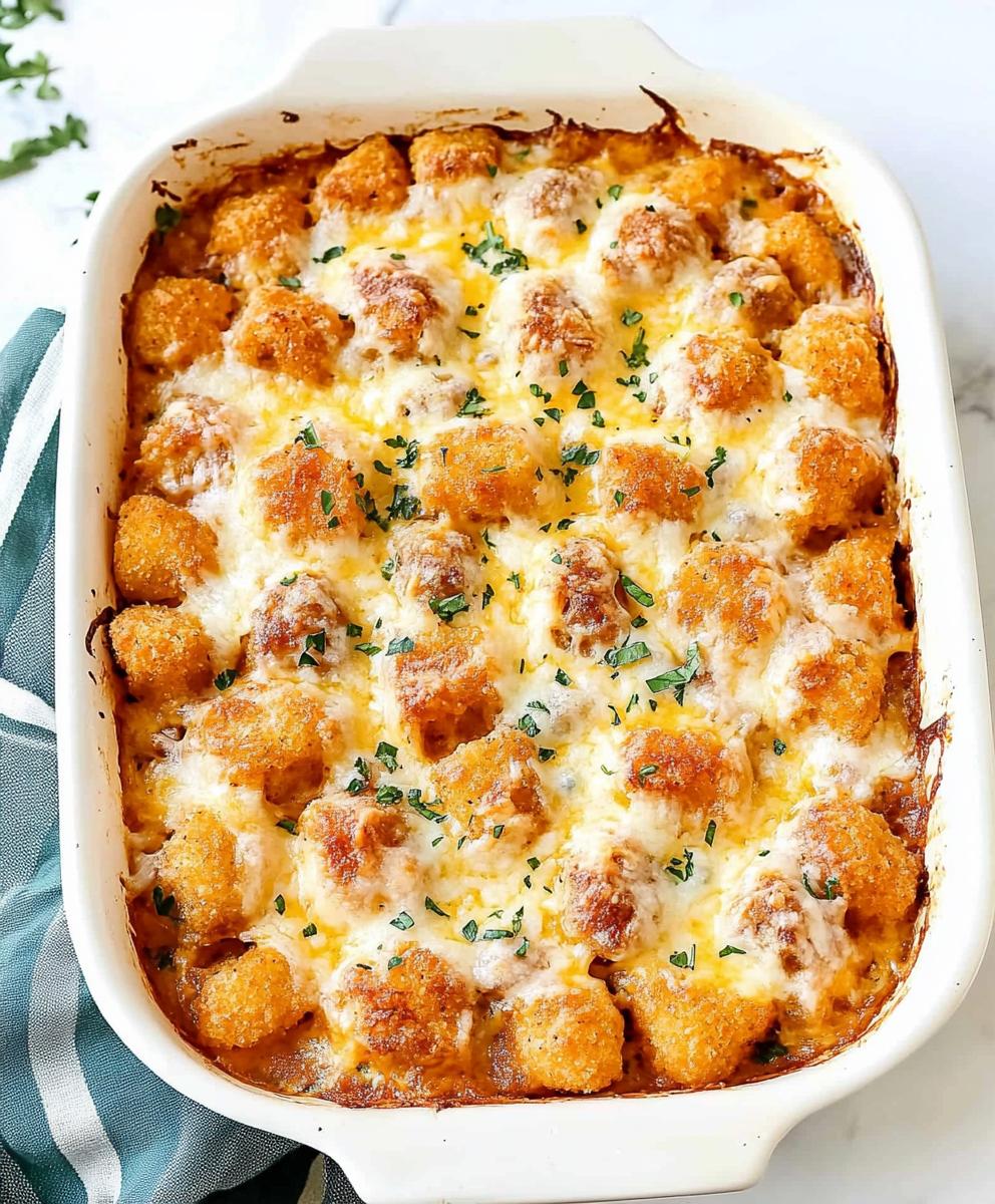 Tater Tot Sausage Breakfast Casserole Recipe