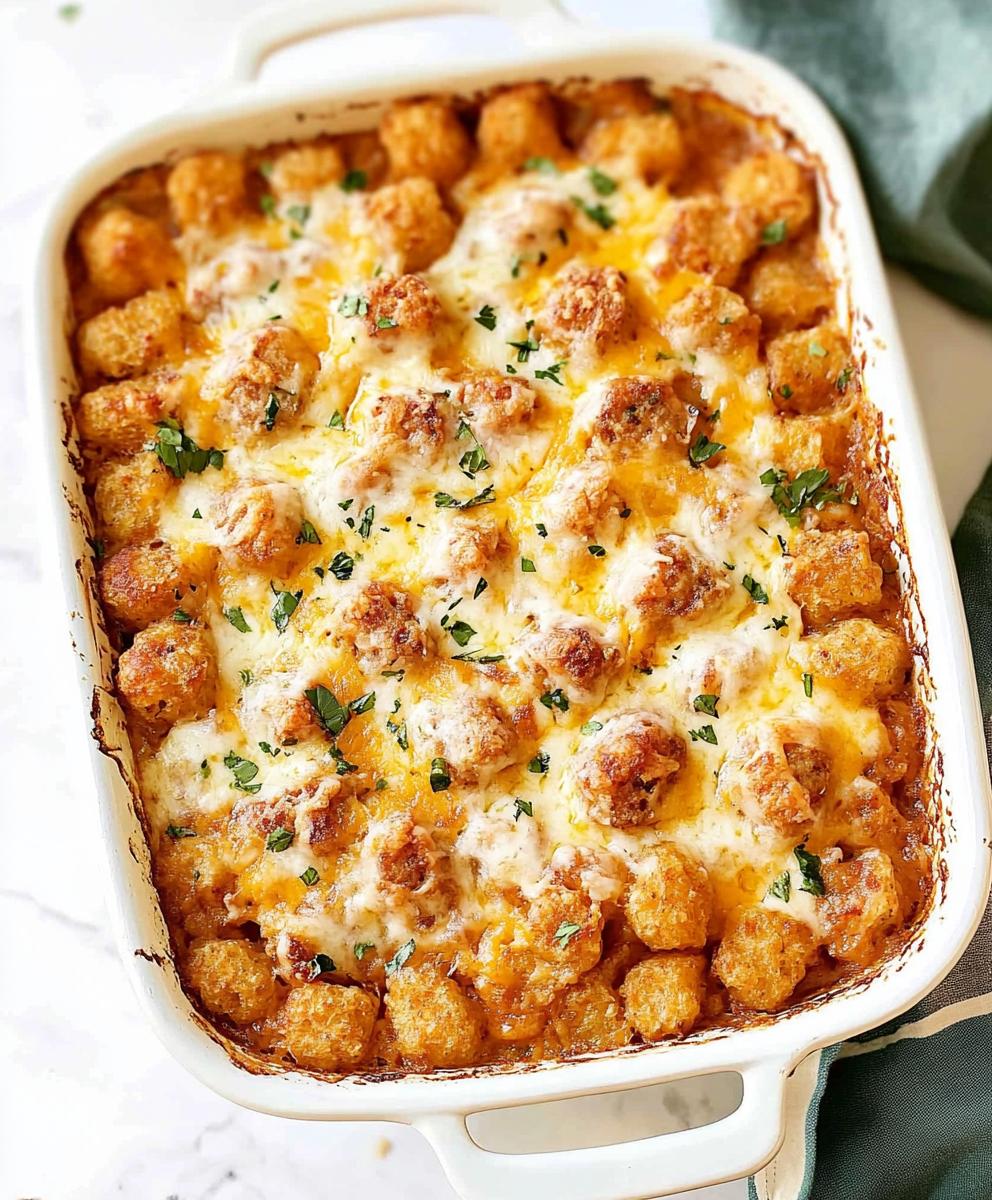 Tater Tot Sausage Breakfast Casserole Recipe