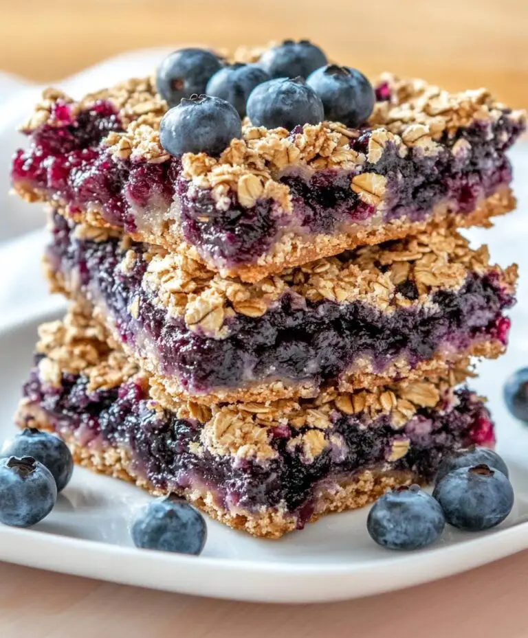 Blueberry Oatmeal Bars Recipe