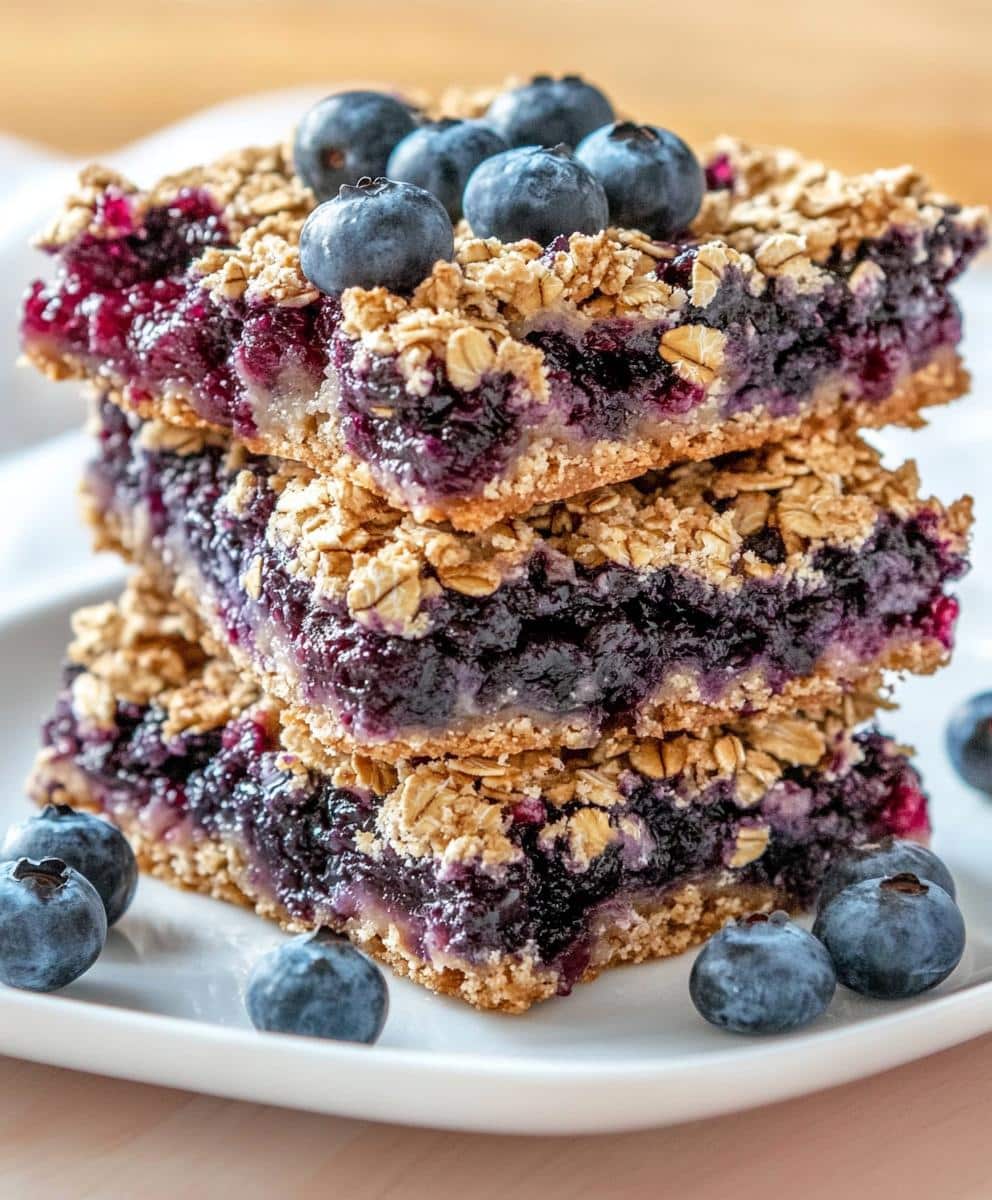 Blueberry Oatmeal Bars Recipe