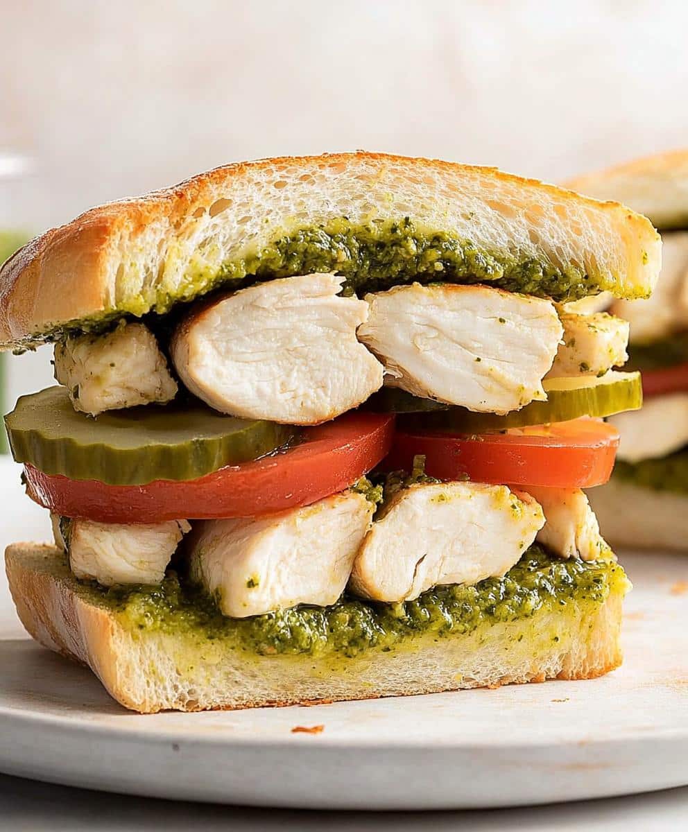 Chicken Pesto Sandwich Recipe