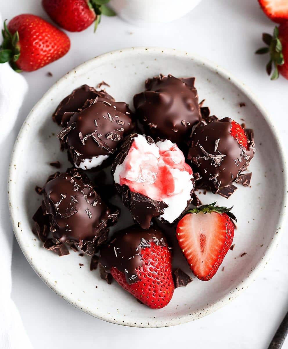Chocolate Strawberry Yogurt Clusters Recipe