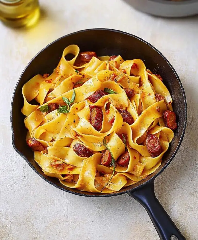 Creamy Calabrian Chili Pappardelle With Sausage & Fennel Recipe