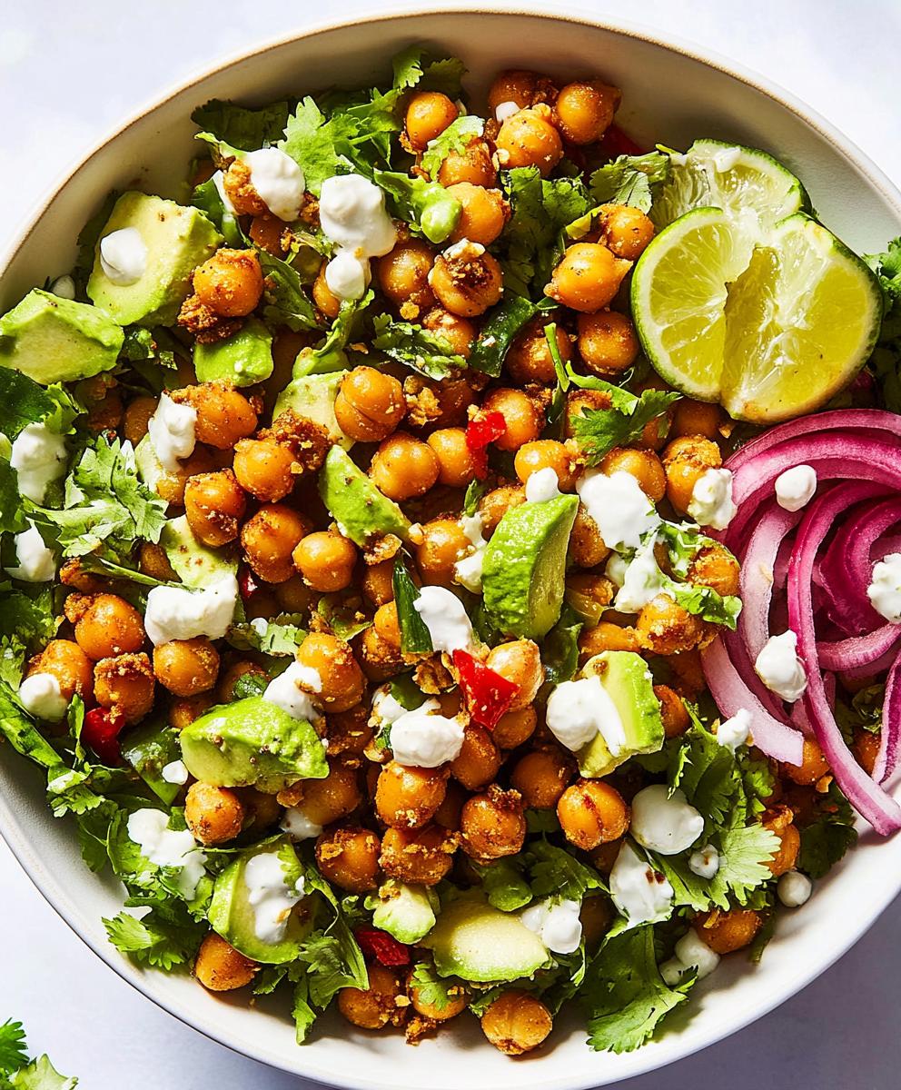 Crispy Chili-lime Chickpea Salad Recipe