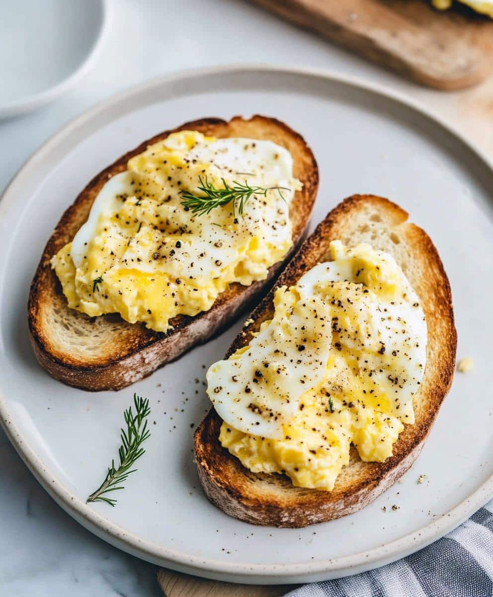 Egg And Cheese Toasts Recipe
