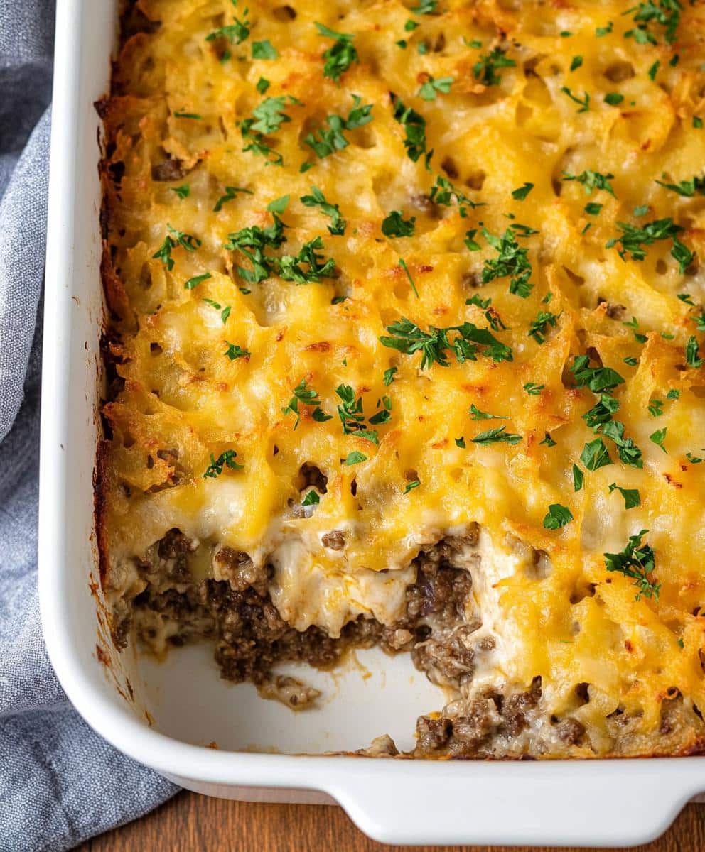 Hamburger Hashbrown Casserole Recipe